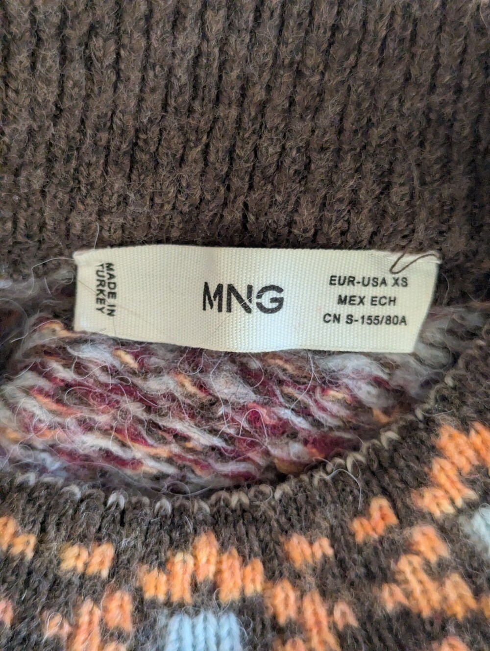 Mango Multicolor Fair Isle Sweater - Picture 4 of 5